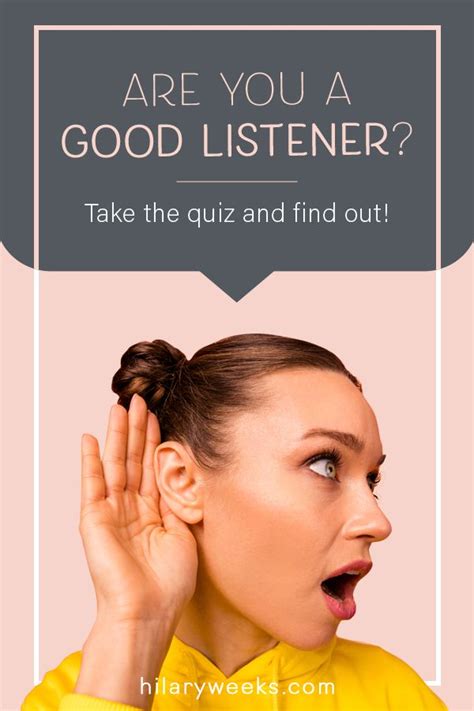 Are You A Good Listener Quiz Printable